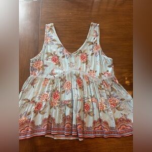 Floral Sleeveless top